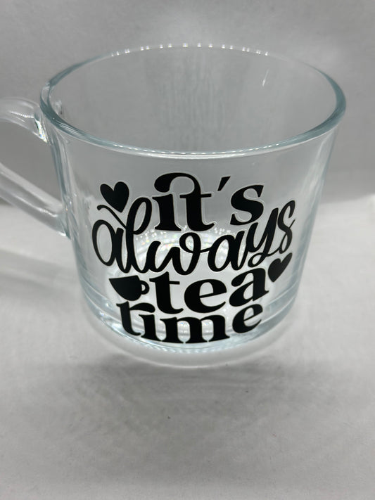 Tea Time Glass Mug